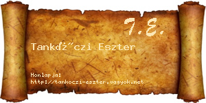 Tankóczi Eszter névjegykártya